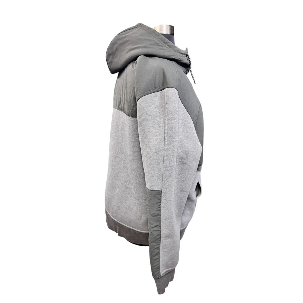 The North‎ Face Mens Full Zip Hoodie Jacket Grey XL Polyester Blend